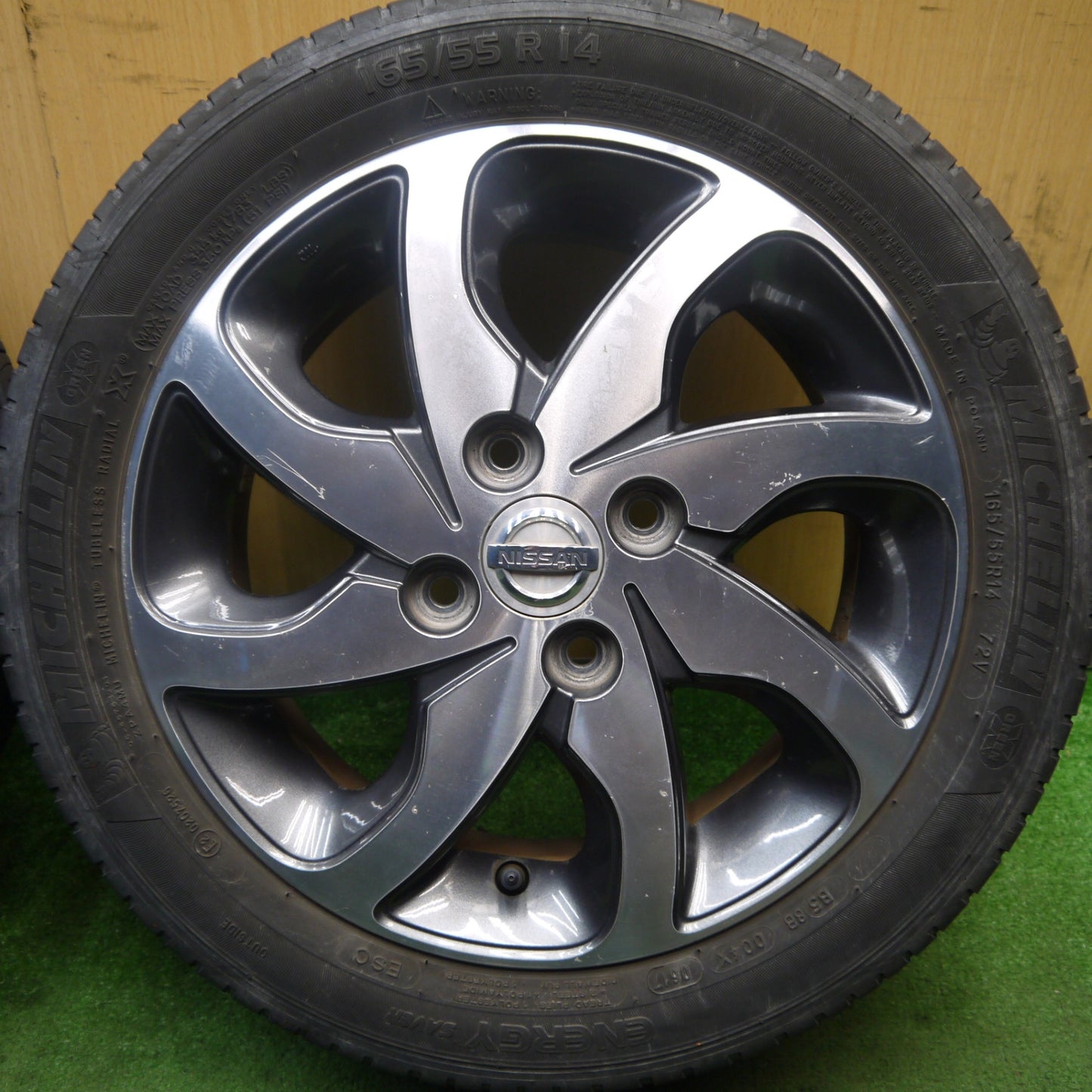 4本価格★日産 デイズ ルークス 純正 165/55R14 ミシュラン エナジーセイバー 14インチ PCD100/4H★5071803Hノ