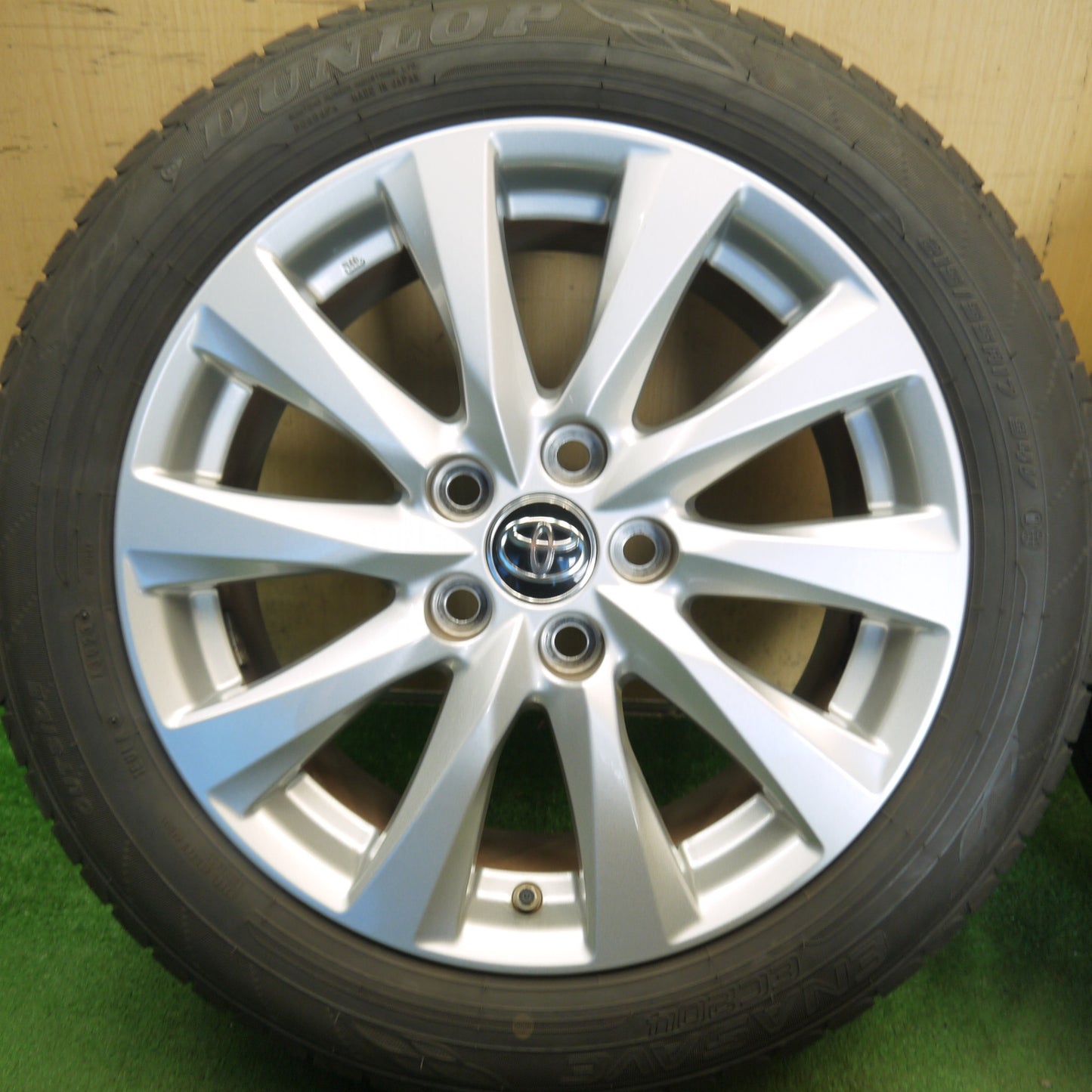 バリ溝！23年！キレイ！9.5分◎トヨタ 70系 カムリ 純正 215/55R17 ダンロップ エナセーブ EC204 17インチ PCD114.3/5H◎6061604Hノ