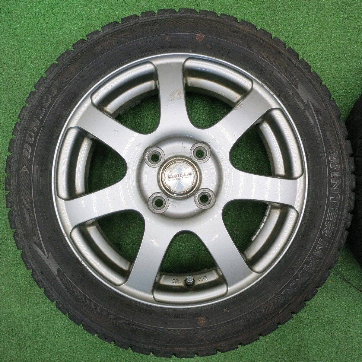 バリ溝！23年！9.5分以上★スタッドレス 155/65R14 ブリヂストン ブリザック VRX2 ダンロップ ウインターマックス WM02 SIBILLA EQ-7 シビラ 14インチ PCD100/4H★4120704NJス