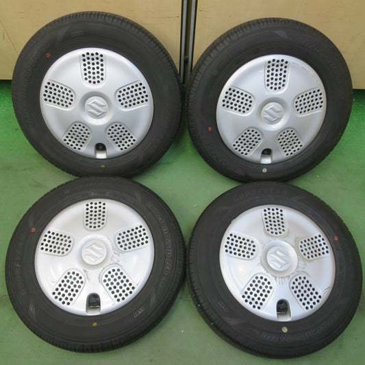 バリ溝！24年！8.5分★スズキ MRワゴン 純正 スチール 145/80R13 グッドイヤー EfficientGrip ECO hybrid EG01 13インチ PCD100/4H★6050404イノ