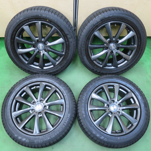 [送料無料] バリ溝！21年！キレイ！9.5分以上★BMW 等 Team Sparco 245/50R18 スタッドレス ダンロップ ウインターマックス03 18インチ PCD120/5H★5013106イス