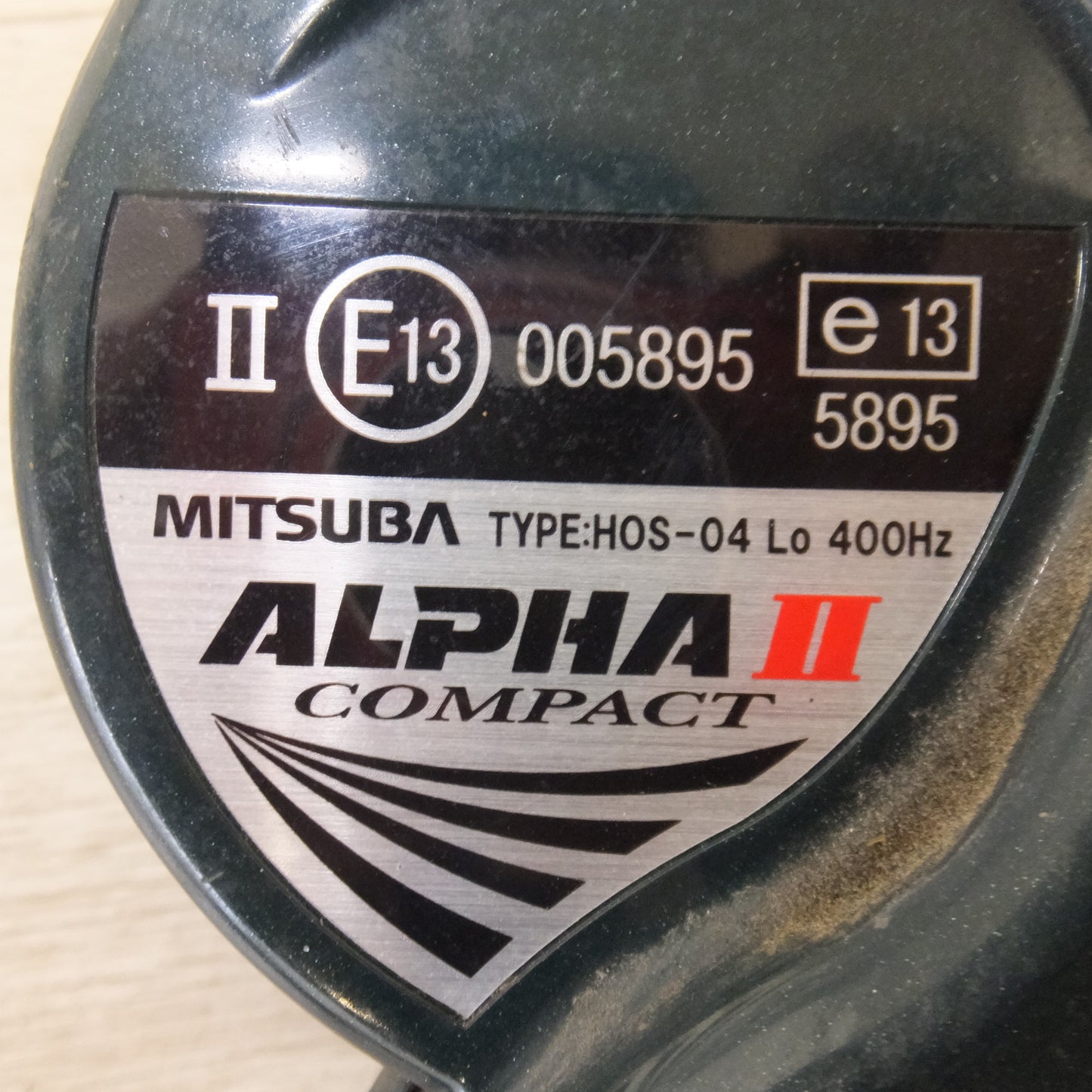 [送料無料] 現状品★ミツバ Mitsuba アルファホーン アルファーII コンパクト ALPHAII COMPACT MBH-2E17 グリーン 左 右 セット(18★
