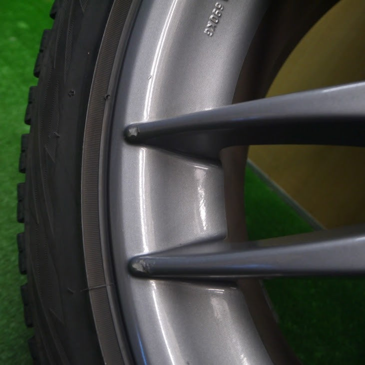 4本★WORK ESPERIO DESIGN 225/45R18 スタッドレス ブリヂストン REVO GZ ワーク エスペリオ PCD114.3/5H★5021807Hス