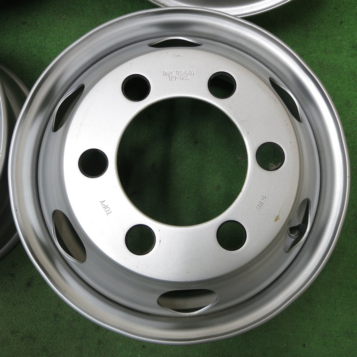 キレイ！6本★トラック TOPY スチール ホイール DM3N 17.5×6.00 127-9CS 17.5インチ トピー PCD222.25/6H★5101102ナホ