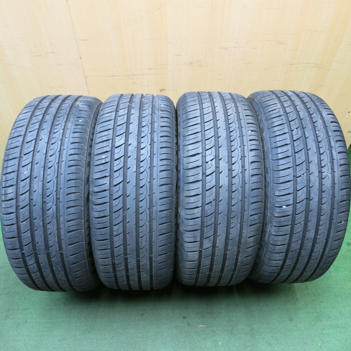 バリ溝！24年！9.5分以上★トヨタ 20系 アルファード ヴェルファイア 純正 235/50R18 レーダー Dimax R8+ 18インチ PCD114.3/5H★5092707HAノ