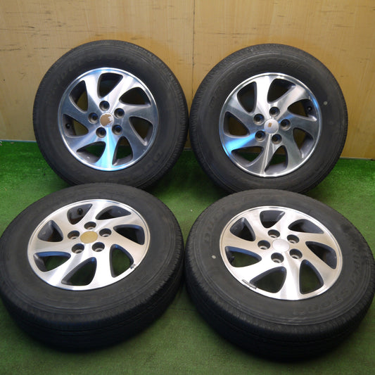 4本価格★ダイハツ テリオスキッド 純正 175/80R15 ブリヂストン デューラー H/L 850 DUELER 15インチ PCD114.3/5H★6031608Hノ