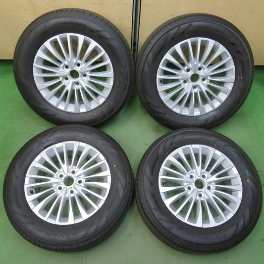 新車外し！26年★トヨタ 40系 アルファード ヴェルファイア 純正 225/65R17 ヨコハマ アドバン V03 17インチ PCD120/5H★6032606イノ
