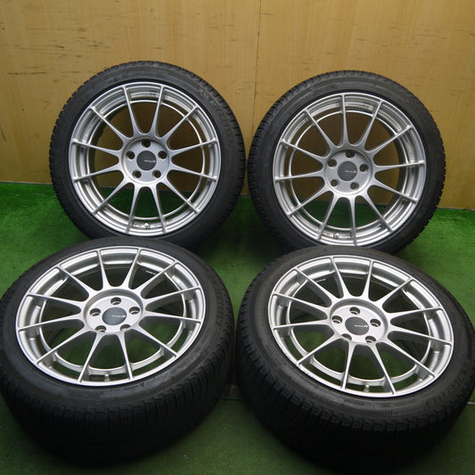 キレイ★ワーゲン 等 ENKEI NT03RR 225/45R18 スタッドレス ミシュラン X-ICE3+ エンケイ 18インチ PCD112/5H★5073003Hス