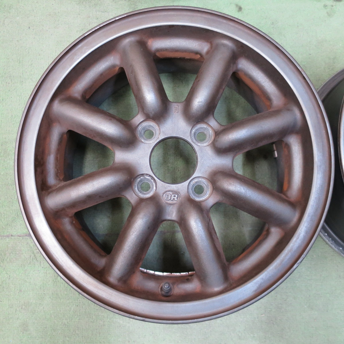 4本価格★BR ブラック レーシング 14インチ 8スポーク 旧車 当時物 14×6JJ PCD100/4H★6073103NGホ