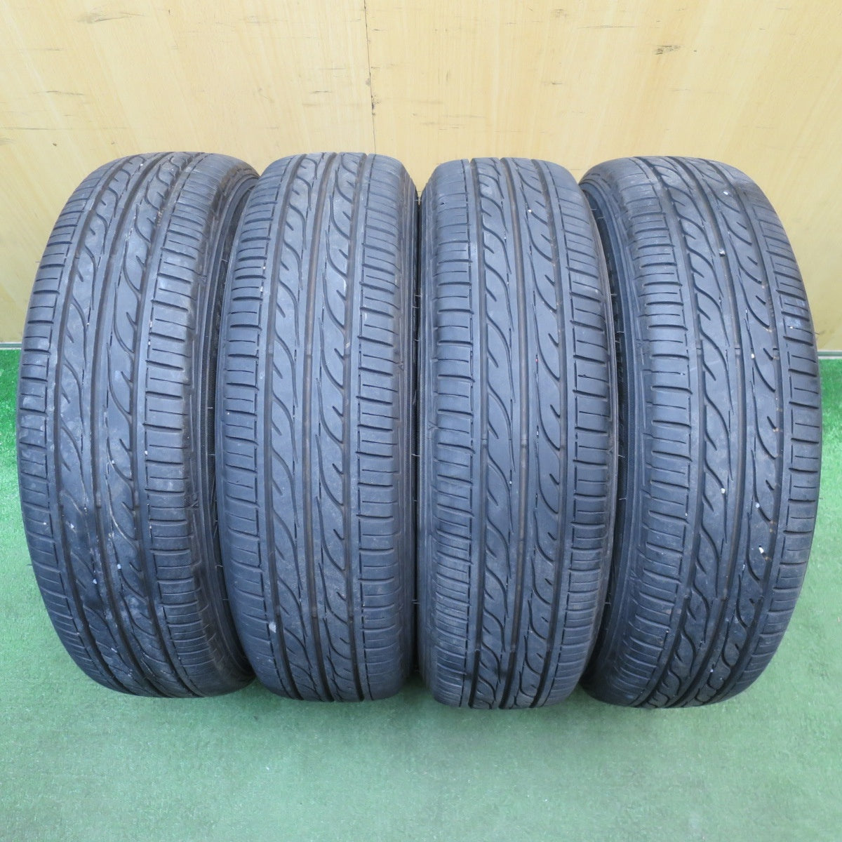 4本価格！23年★155/65R14 ダンロップ EC202 スチール ホイール 14インチ PCD100/4H★6032706NJノ