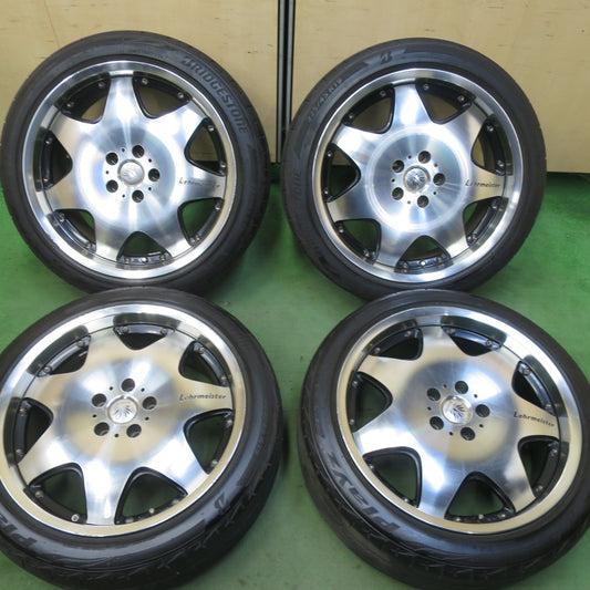 4本価格！23年★Lehrmeister BERTANI 225/45R19 ブリヂストン プレイズ PX-RV2 レアマイスター ベルターニ 19インチ PCD114.3/5H★5092602TTノ