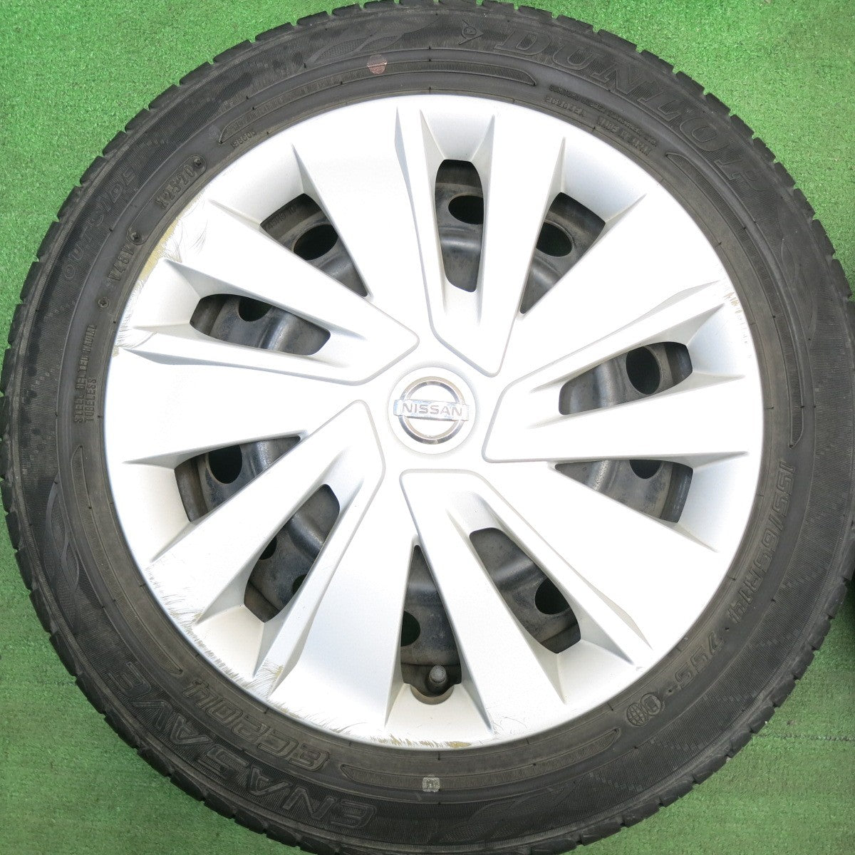 4本価格★日産 デイズ 純正 スチール 155/65R14 ダンロップ エナセーブ EC204 14インチ PCD100/4H★6032905HAノ
