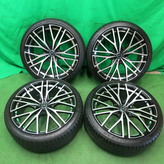 *送料無料* バリ溝!22年!キレイ!9.5分★AXEL ヴェルス 245/35R20 グッドイヤー イーグル LS EXE アクセル 20インチ PCD114.3/5H★4052402ナノ