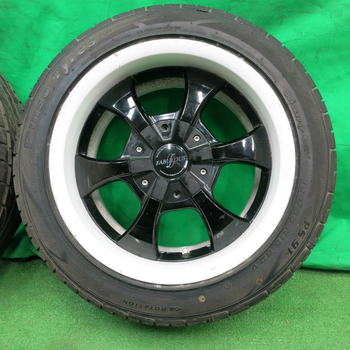 *送料無料* バリ溝！9.5分★FABULOUS 175/55R15 185/55R15 サイルン ATREZZO SH402 ピンソ PS91 ファブレス PCD100 110/4H マルチ★4050802ナノ