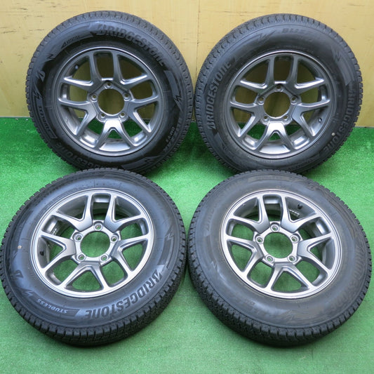 キレイ！22年★スズキ JB64 ジムニー 純正 175/80R16 スタッドレス ブリヂストン ブリザック DM-V3 16インチ PCD139.7/5H★6010201HAス