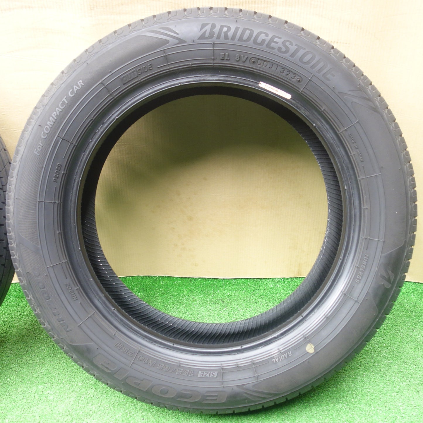 バリ溝！23年！9分★155/65R14 ブリヂストン エコピア NH200C タイヤ 14インチ N-BOX ワゴンR タント 等★6011502KTノタ