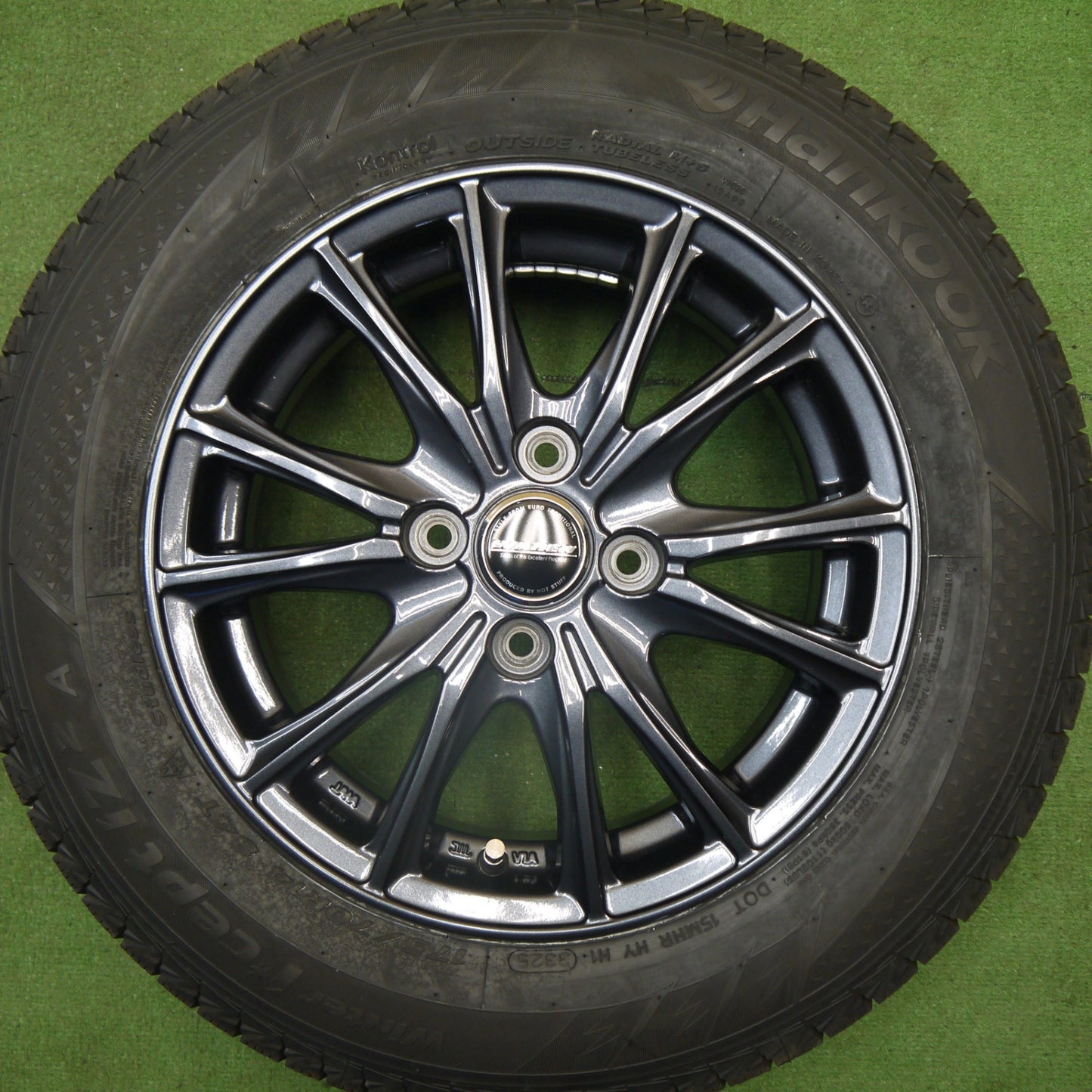 バリ溝！25年！キレイ！ほぼ10分★スタッドレス 175/70R14 ハンコック ウインター アイセプト IZ 2A WAREN ヴァーレン 14インチ PCD100/4H★6040704Hス