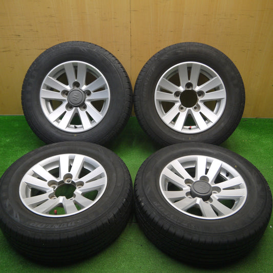 [送料無料] バリ溝！キレイ！9.5分★スズキ JB43W ジムニー シエラ 純正 205/70R15 ダンロップ エナセーブ RV504 15インチ PCD139.7/5H★4112202Hノ