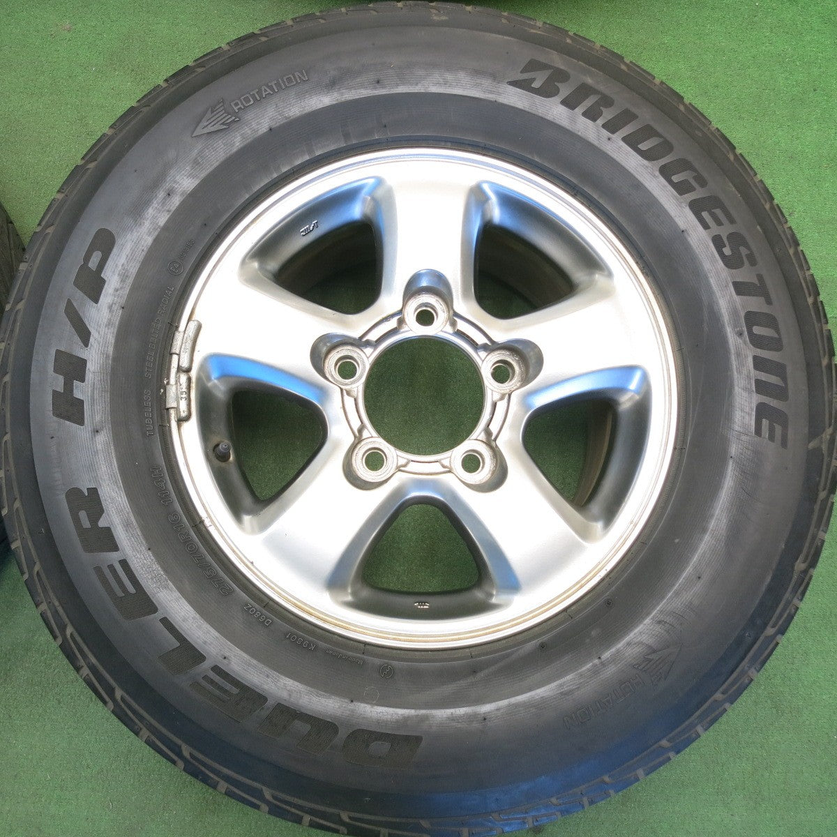 4本価格★トヨタ ランクル 100 純正 275/70R16 ブリヂストン デューラー H/P DUELER 16インチ PCD150/5H★6051706HAノ