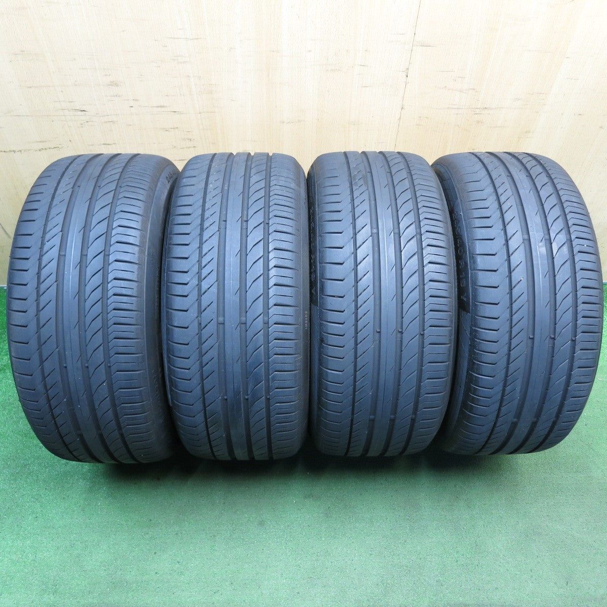 センサー付！バリ溝！23年！キレイ！8.5分◎アウディ 等 ENKEI GTC02 245/40R18 コンチネンタル コンチスポーツ コンタクト5 AO エンケイ 18インチ PCD112/5H◎6090501KKノ