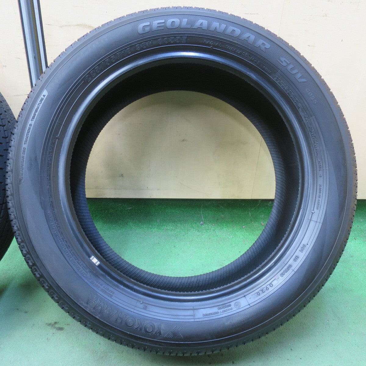 新車外し！26年★225/55R18 ヨコハマ ジオランダー SUV G055 G055E タイヤ 18インチ デリカ D:5 フォレスター エクリプス クロス 等★6072805イノタ