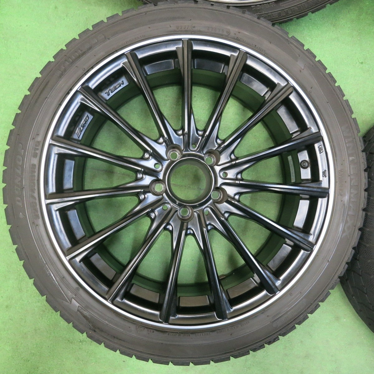 4本★ベンツ等 EUROTECH 225/45R18 スタッドレス ダンロップ ウインターマックス WM02 ユーロテック PCD112/5H★4111209SYス