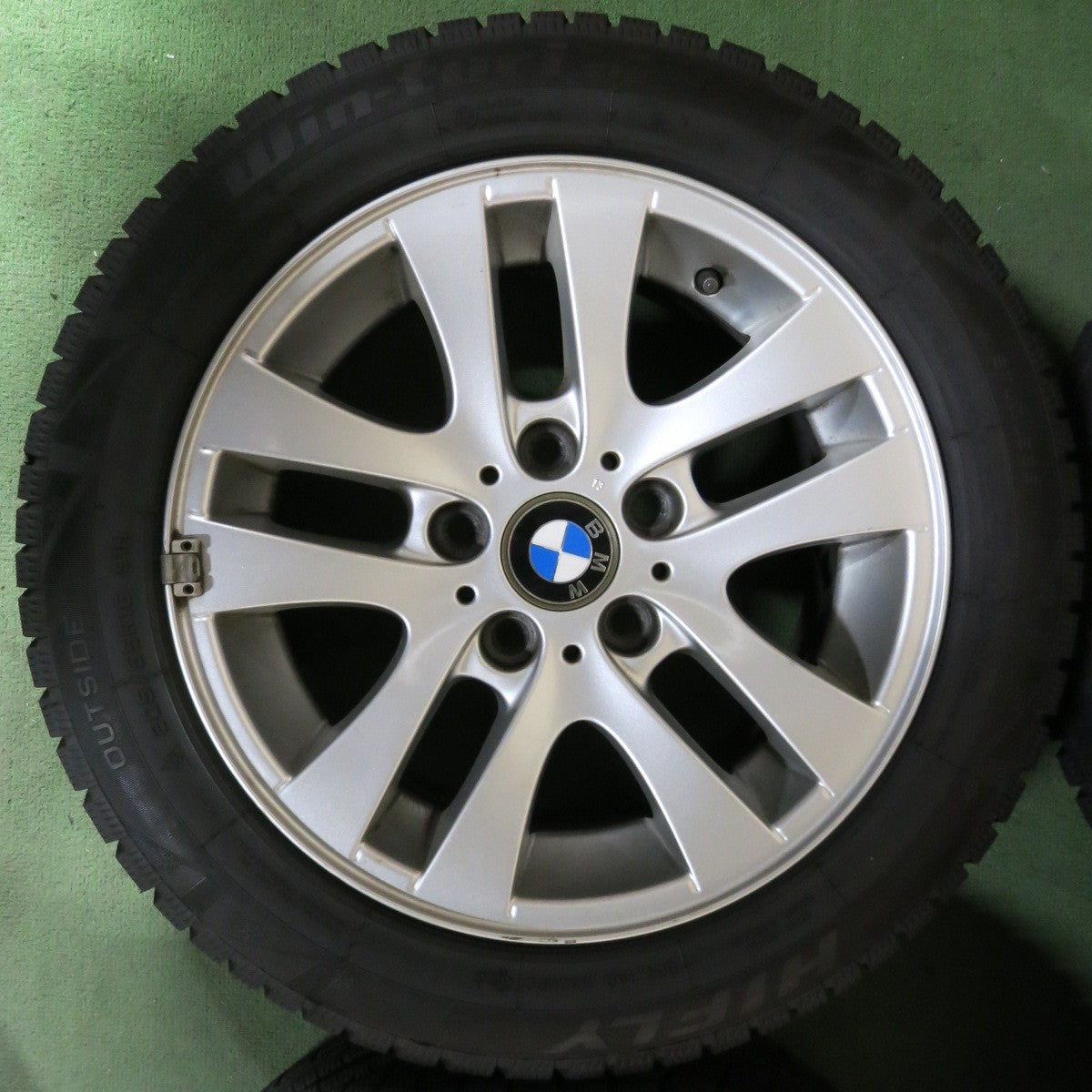 バリ溝！23年！ほぼ10分★BMW 3シリーズ E90 E91 純正 205/55R16 スタッドレス ブリヂストン ブリザック VRX ハイフライ Win-turi 216 16インチ PCD120/5H★5071811SYス