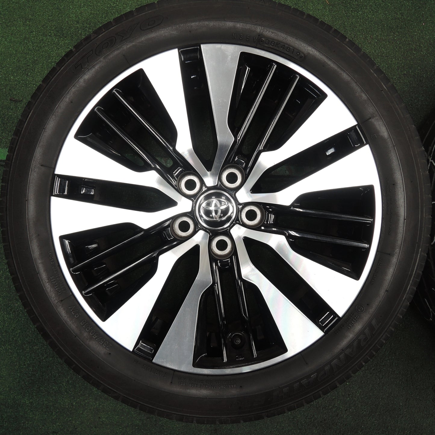 *送料無料* 4本価格★トヨタ 30系 アルファード ヴェルファイア 純正 235/50R18 トーヨー トランパス R30 PCD114.3/5H★4031807TNノ
