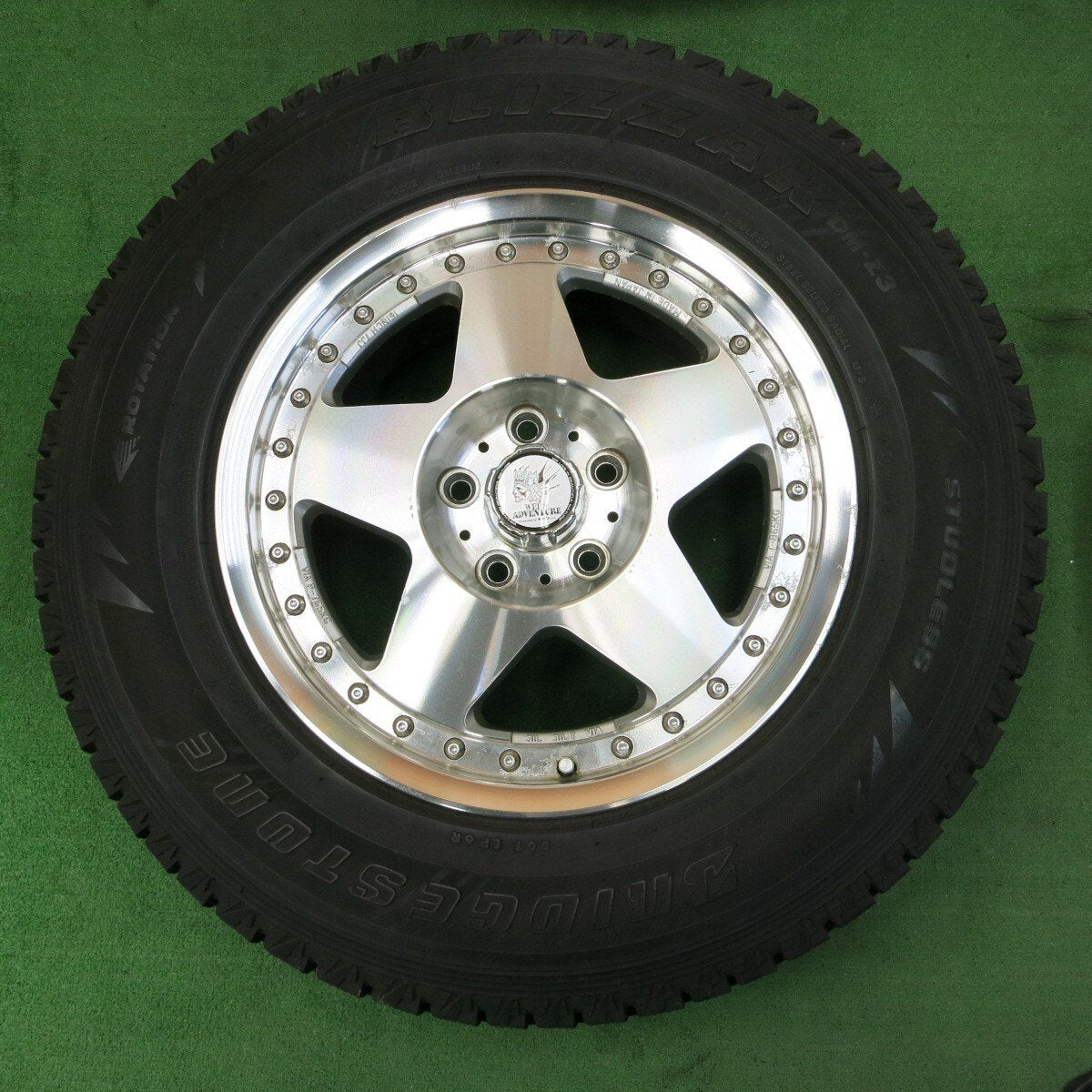 4本★WEDS ADVENTURE 235/70R16 スタッドレス ブリヂストン DM-Z3 ウェッズ アドベンチャー PCD114.3/5H★4061001ナス