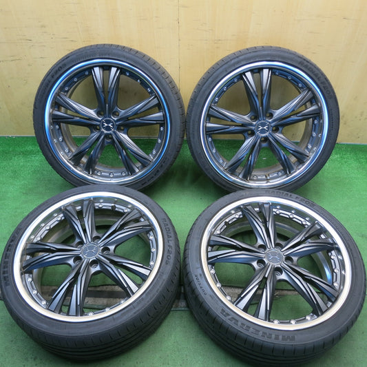 バリ溝！25年！9分◎MAVERICK 605S-R 245/35R20 ミネルバ ラジアル F205 マーベリック 20インチ PCD114.3/5H◎6090601HAノ