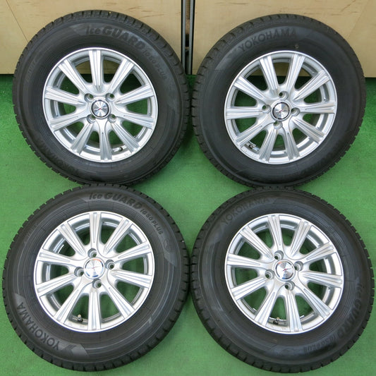 *送料無料* バリ溝！キレイ！ほぼ10分★スタッドレス 185/70R14 ヨコハマ アイスガード iG50 プラス JOKER ジョーカー 14インチ PCD100/4H★4051612イス