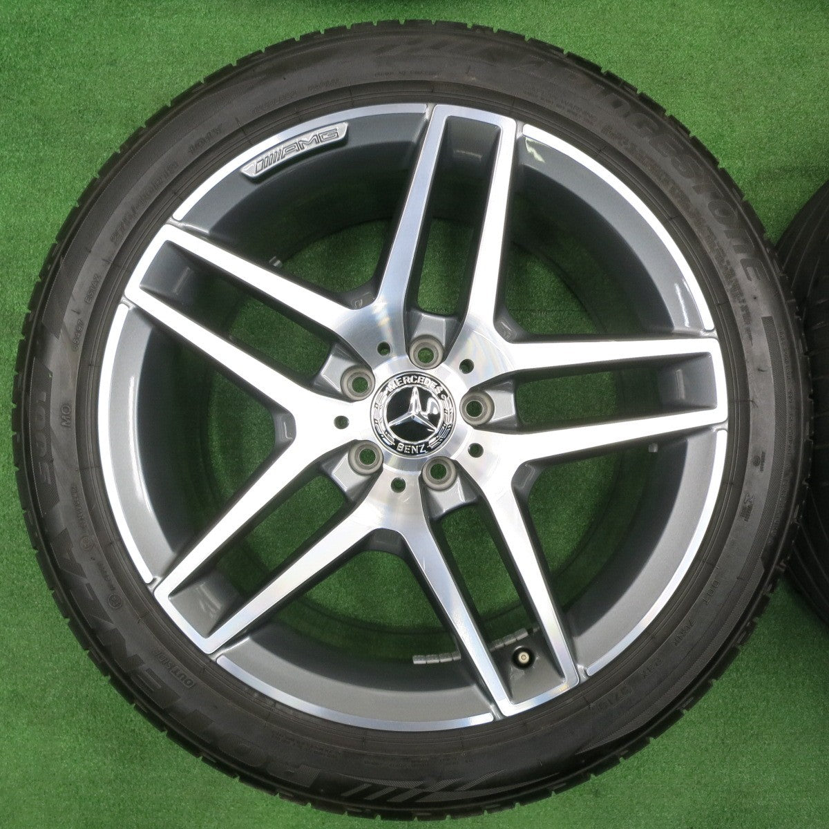 [送料無料] バリ溝！21年！キレイ！9.5分★ベンツ Sクラス W222 純正 AMG 245/45R19 275/40R19 ブリヂストン ポテンザ S001 19インチ PCD112/5H★4111902TNノ