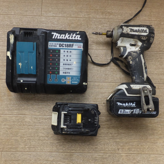 [送料無料] ★マキタ makita 充電式インパクトドライバ TD171D　バッテリ BL1860B 2点　急速充電器 DC18RF　セット★