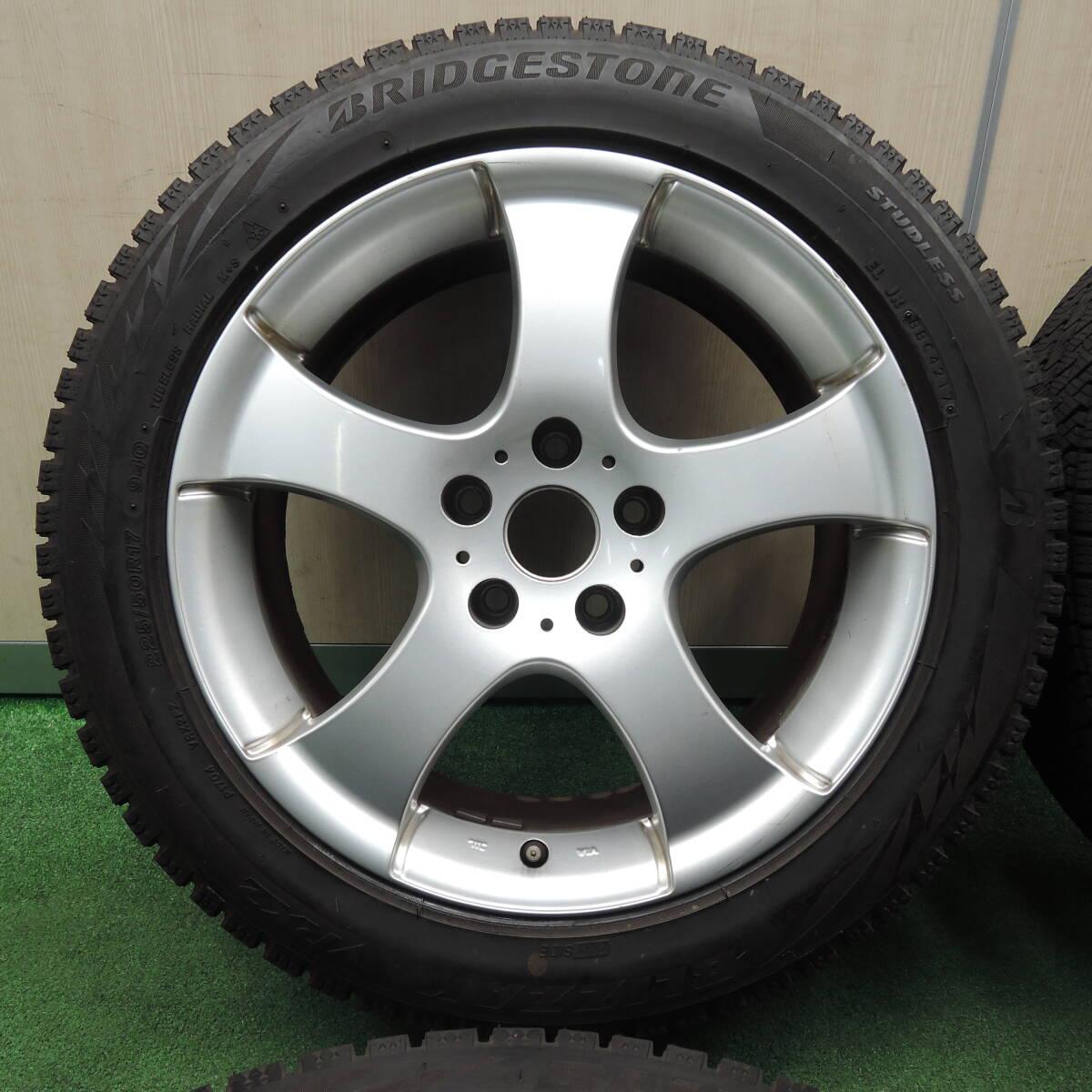 バリ溝！9分★アウディ等 ATS 225/50R17 スタッドレス ブリヂストン ブリザック VRX2 17インチ PCD112/5H★3121805TNス