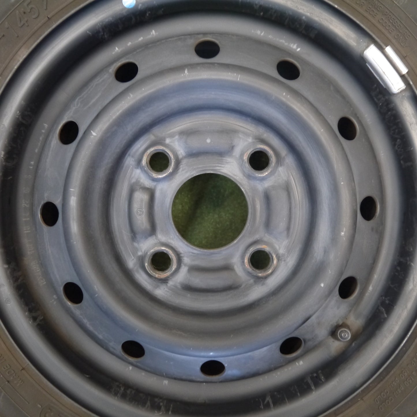 キレイ！22年★日産 クリッパー 純正 スチール 145/80R12 80/78N ヨコハマ BluEarth-Van RY55 12インチ PCD100/4H★6051906Hノ