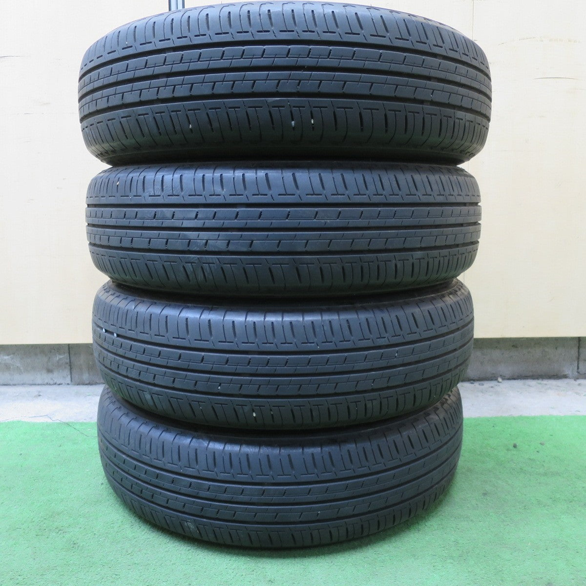 キレイ★155/65R14 ブリヂストン エコピア EP150 スチール ホイール 14インチ PCD100/4H★6020301ナノ