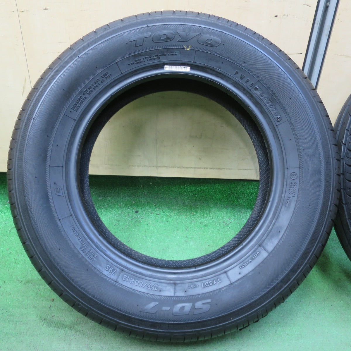 未使用★155/80R13 トーヨー SD-7 タイヤ 13インチ ヴィッツ カローラ パッソ Kei 等★5100402イノタ