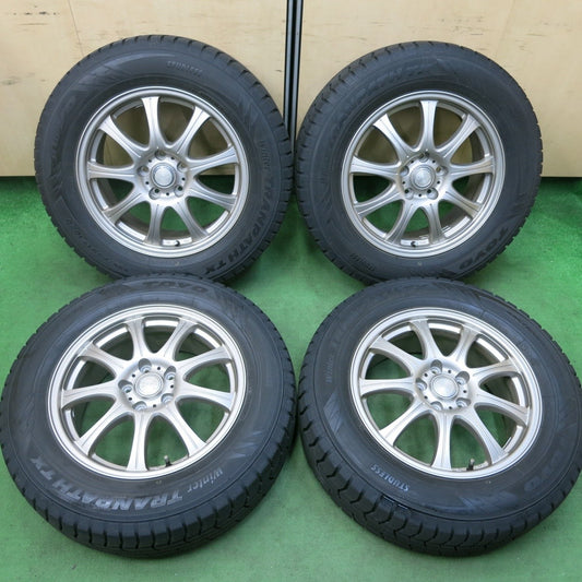 バリ溝！キレイ！9.5分★スタッドレス 225/65R17 トーヨー ウインター トランパス TX LAYCEA レイシア 17インチ PCD114.3/5H★4111904SYス