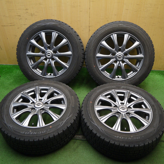 バリ溝！キレイ！8.5分★スタッドレス 205/60R16 ダンロップ ウインターマックス WM01 AXEL アクセル 16インチ PCD114.3/5H★5060604Hス