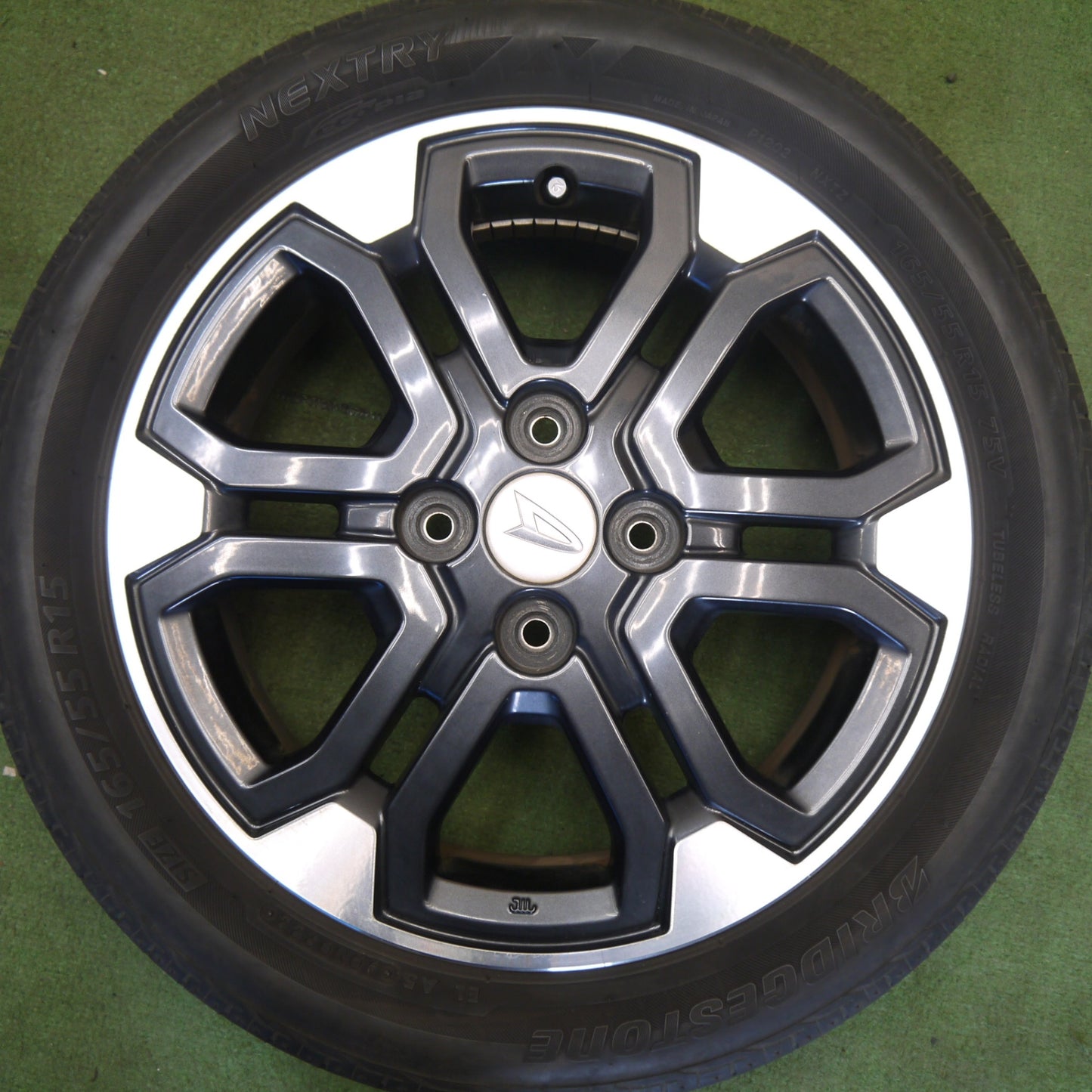 キレイ！22年★ダイハツ ウェイク 純正 165/55R15 ブリヂストン ネクストリー エコピア 15インチ PCD100/4H★6052004Hノ