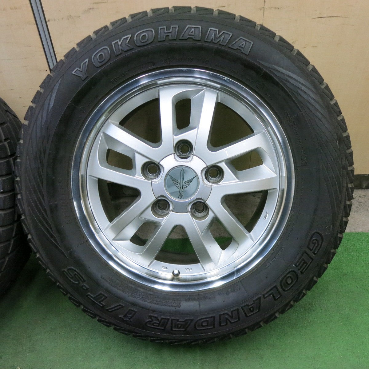 4本価格★Lehrmeister ロードスポーク WR 285/60R18 スタッドレス ヨコハマ ジオランダー i/T-S 18インチ レアマイスター PCD150/5H★6012805ナス