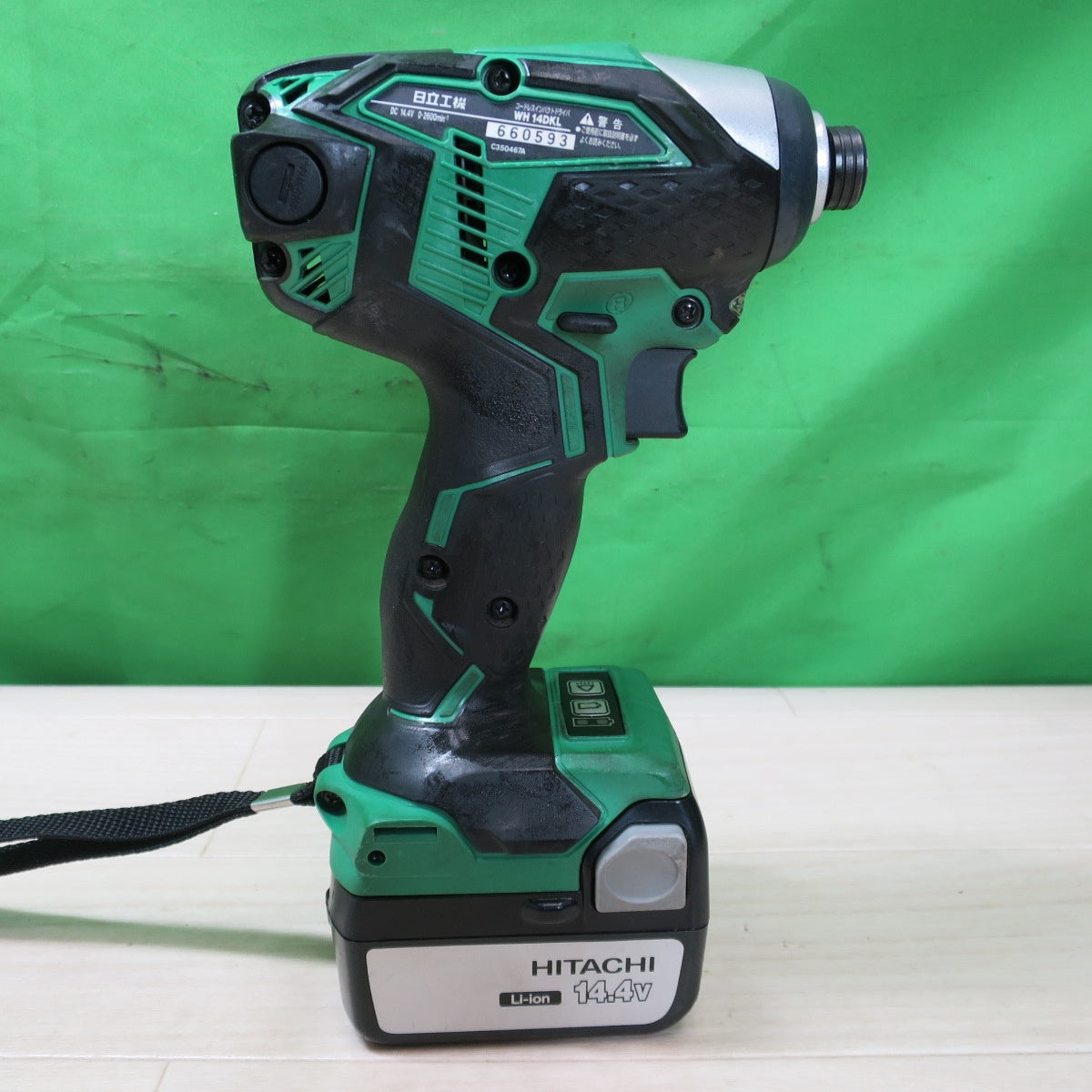 [送料無料] バッテリー2個付☆日立 コードレス インパクト ドライバ 14.4V WH14DKL 電動 工具 DIY ハイコーキ☆