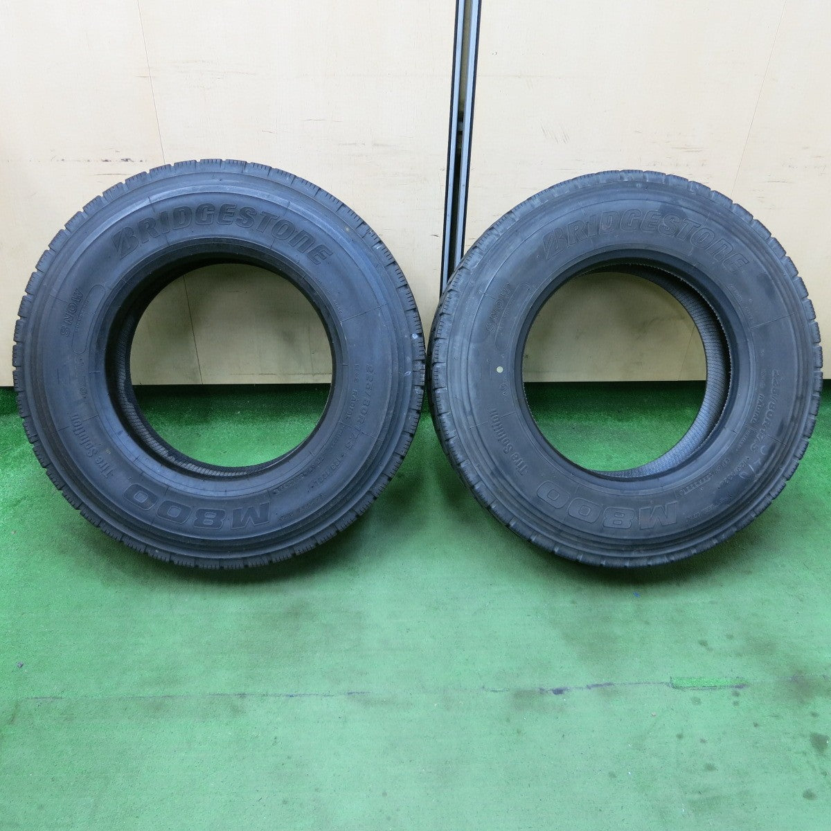 [送料無料] バリ溝！21年！ほぼ10分！2本★トラック タイヤ 225/80R17.5 123/122L ブリヂストン M800 ミックス オールシーズン 17.5インチ★5031107ナスタ