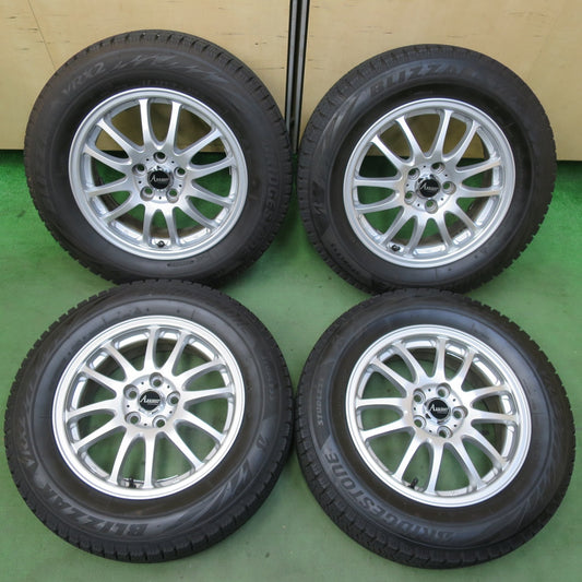 バリ溝！22年！キレイ！9分★プリウス 等 195/65R15 スタッドレス ブリヂストン ブリザック VRX2 ARREEST 15インチ PCD100/5H★5112703イス