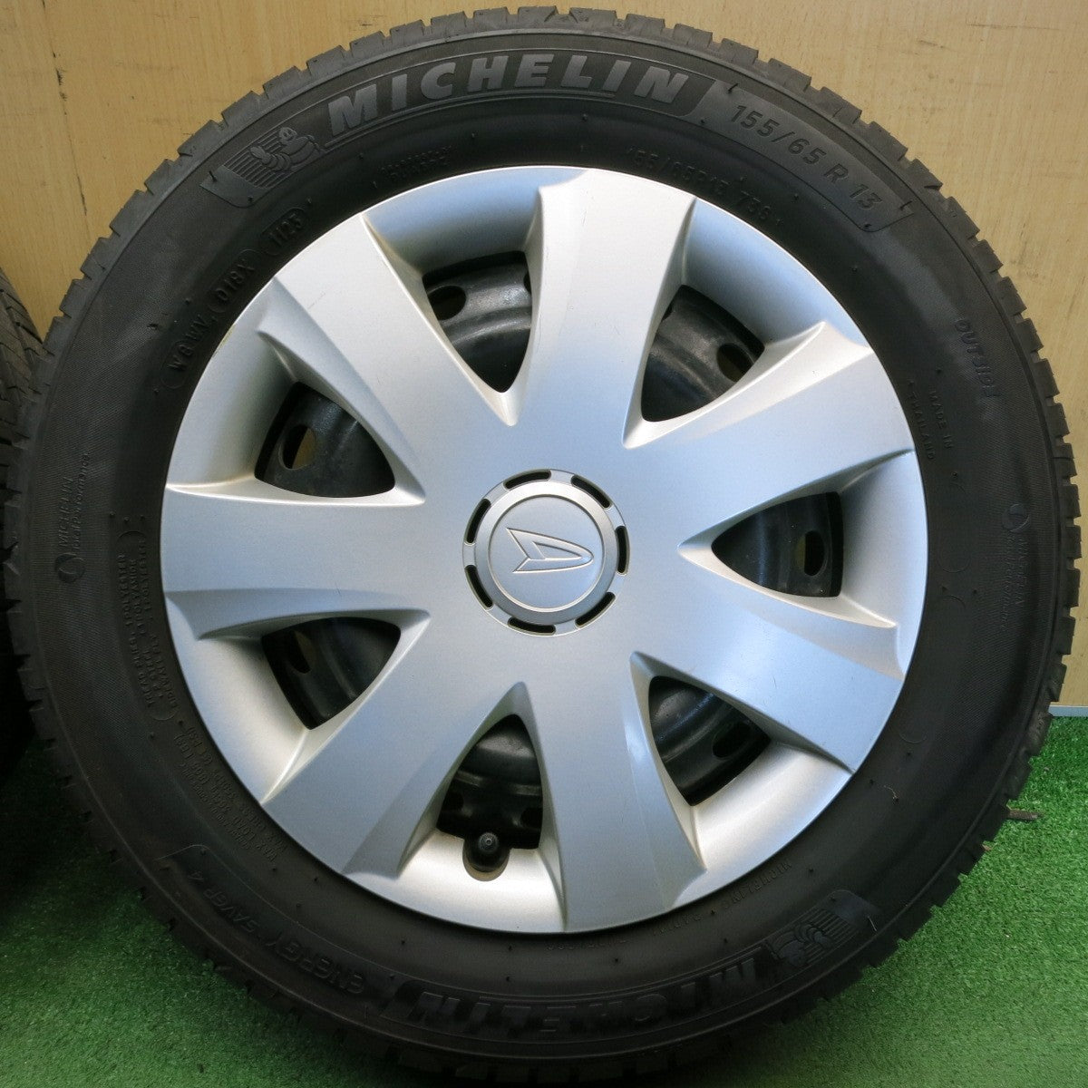 4本価格！23年◎ダイハツ ムーヴ 純正 スチール 155/65R13 ミシュラン エナジーセイバー4 13インチ PCD100/4H◎6071603HAノ