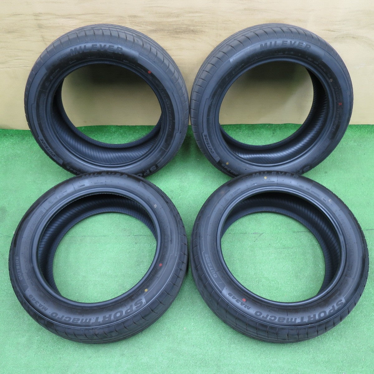 バリ溝！26年！9.5分以上★215/55R17 ミレバー スポーツマクロ MA349 MILEVER SPORT macro タイヤ 17インチ クラウン オデッセイ 等★6061503NKノタ