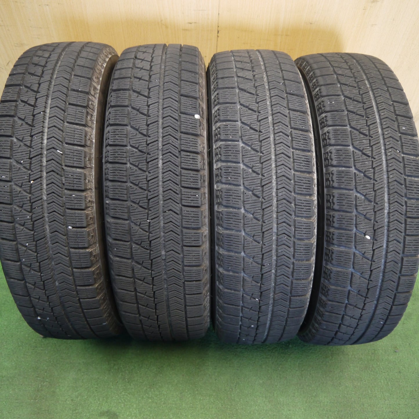 キレイ◎スタッドレス 155/65R14 ブリヂストン ブリザック VRX 社外 アルミ 14インチ PCD100/4H◎6080403Hス