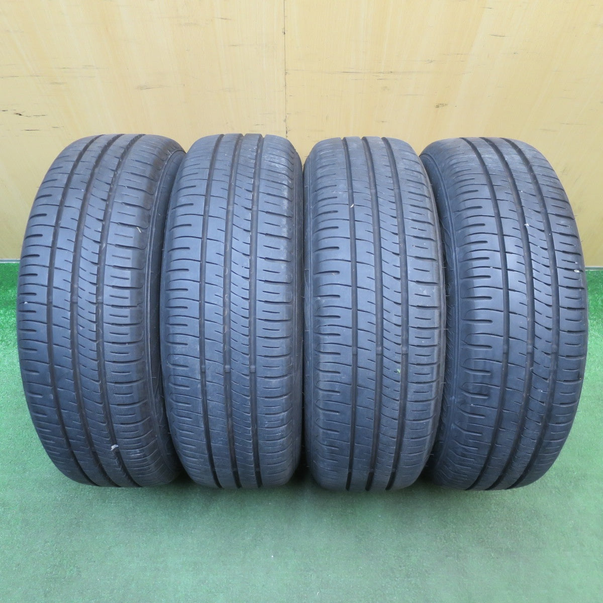 バリ溝！23年！9.5分★日産 TB17 シルフィ 純正 ENKEI 195/60R16 ダンロップ エナセーブ EC204 エンケイ 16インチ PCD114.3/5H★6032205NJノ