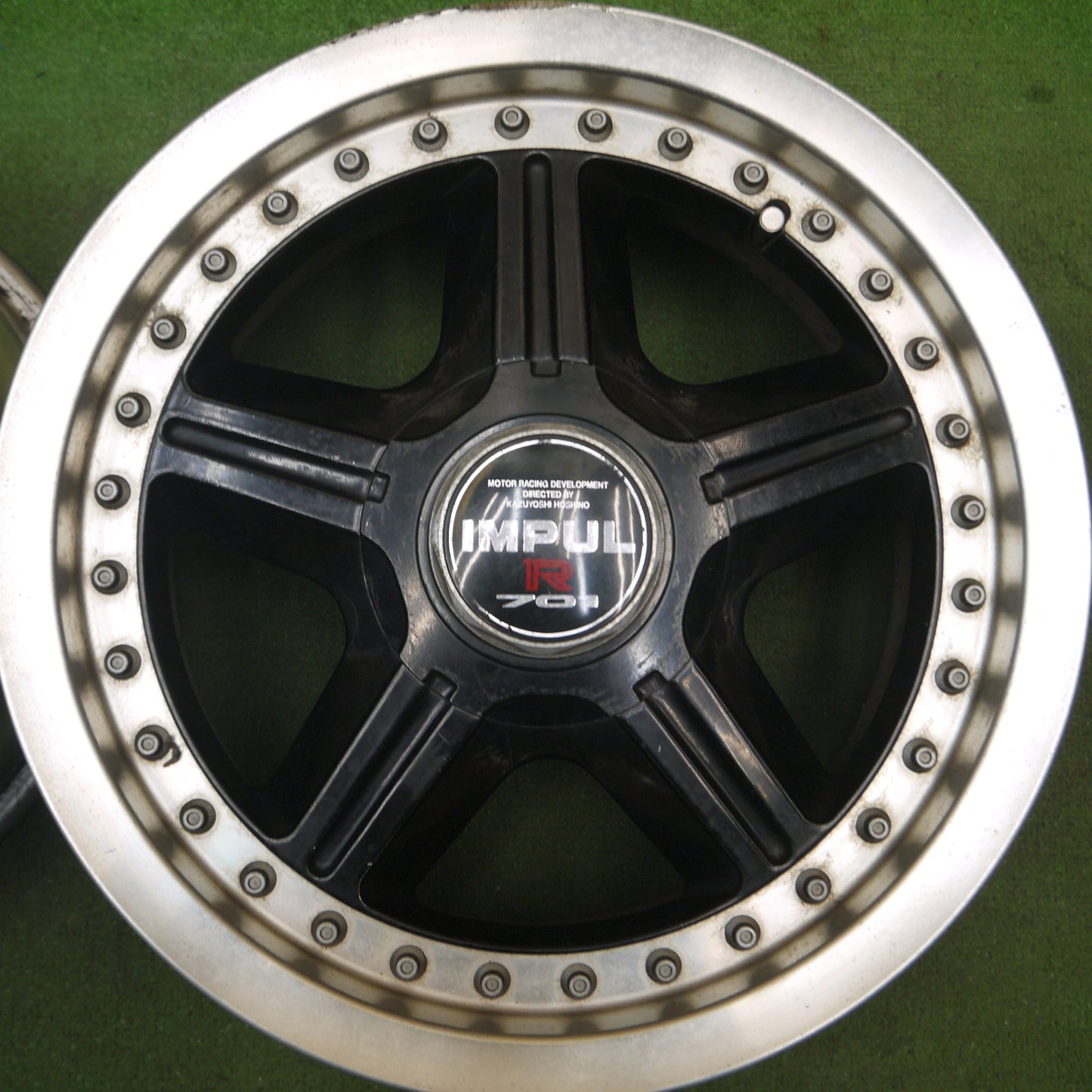 *送料無料* 2本価格★IMPUL R 701 ホイール 15インチ 15×6.5JJ インパル PCD114.3/4H★4061203Hホ