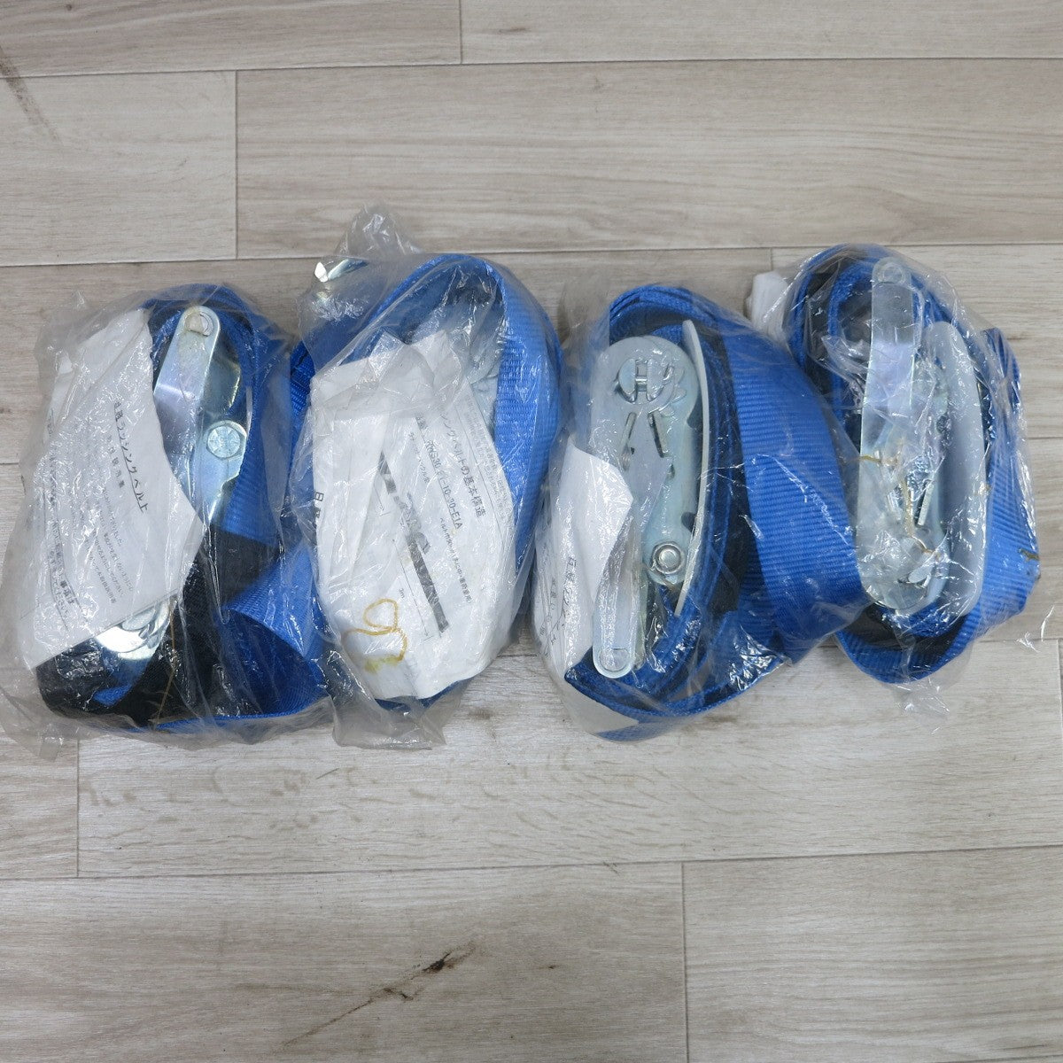 [送料無料] 未使用！4個セット◆日軽金アクト ACT ラッシングベルト RWS30 E1-10-30-E1A ラチェットバックル型 荷締 機 運搬 nikkei①◆